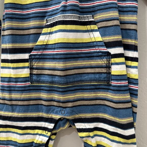 Tea Collection Stripe Hoodie Romper - Picture 4 of 9